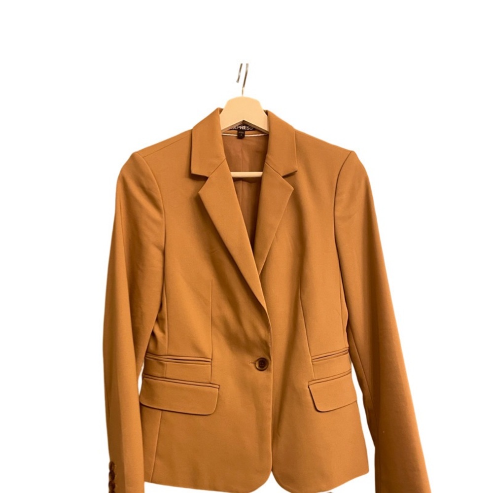 Open Front Peak Lapel Boyfriend Blazer from Express